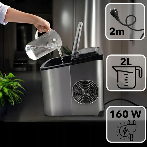 Kostkarka do lodu EBERG domowa maszyna do kostek 12kg 160W ekspresowy na Arena.pl