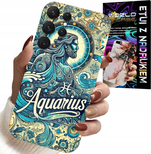 ETUI DO SAMSUNG GALAXY S22 Ultra - ZNAK ZODIAKU, WODNIK, ASTRONOMIA PLECKI na Arena.pl