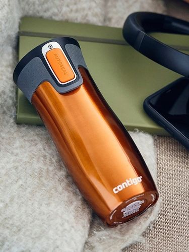 KUBEK TERMICZNY CONTIGO WEST LOOP 2.0 ORANGE 470ml Pomarańczowy na KAWĘ na Arena.pl