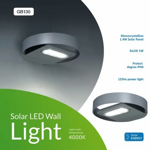 Solarna lampa ścienna GreenBlue GB130 LED 3W zdjęcie 7
