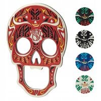 OTWIERACZ DO BUTELEK PIWA KAPSLI CZASZKA METALOWY