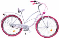 Rower Dallas Cruiser 28" 3spd Lady Alu - biały z różem