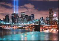 100 70CM OBRAZ PŁÓTNO PANORAMA MANHATTANU PŁÓTNO RAMA