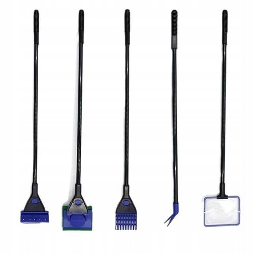 ZESTAW DO CZYSZCZENIA AKWARIUM 5 ELEMENTÓW CZYŚCIK SKROBAK ŁOPATKA 48 CM na Arena.pl