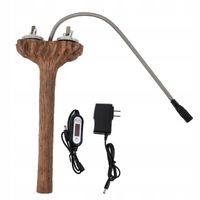 PODGRZEWANA ŻERDŹ DRĄŻEK DREWNIANY ŻERDKA PTAKÓW PAPUGI 20CM 5W