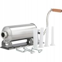 NADZIEWARKA DO KIEŁBAS WĘDLIN MASZYNKA SZPRYCA KIEŁBASY 3KG INOX WYCISKARKA