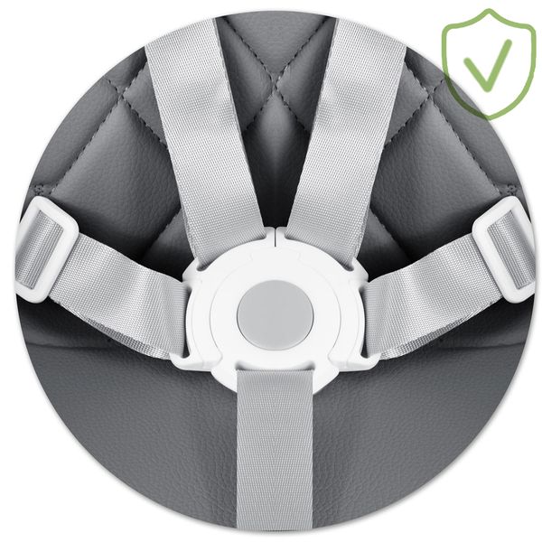 Krzesełko do karmienia Nukido Lilo szare zdjęcie 9