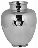 Wazon ceramiczny srebrny wysoki