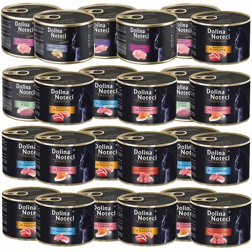 DOLINA NOTECI Premium Karma mokra dla kota Mix Smaków 24 x 185g bezzbożowa na Arena.pl