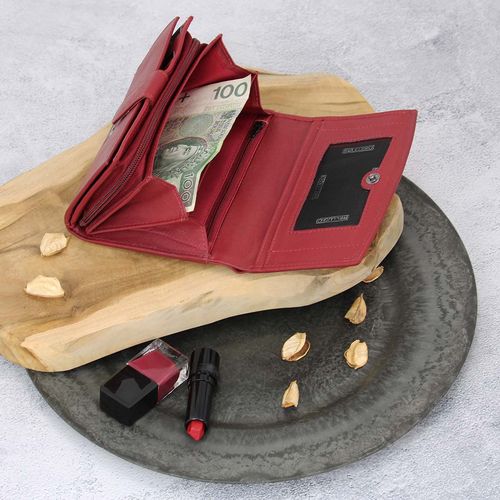 damski portfel matte - czerwony na Arena.pl