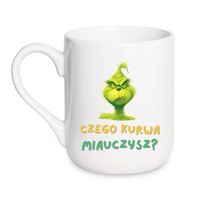 KUBEK "CZEGO KURWA MIAUCZYSZ?" Wzór - Elegant Coffee 330 ml