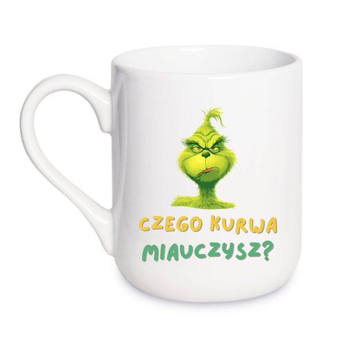 KUBEK "CZEGO KURWA MIAUCZYSZ?" Wzór - Elegant Coffee 330 ml na Arena.pl