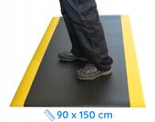 Mata antyzmęczeniowa do pracy na stojąco 90x150 cm ostrzegawcza