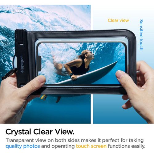 SPIGEN A601 UNIVERSAL WATERPROOF CASE BLACK na Arena.pl