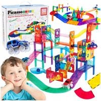 Tor magnetyczny samochodowy Picasso Tiles klocki magnetyczne 50 el duży