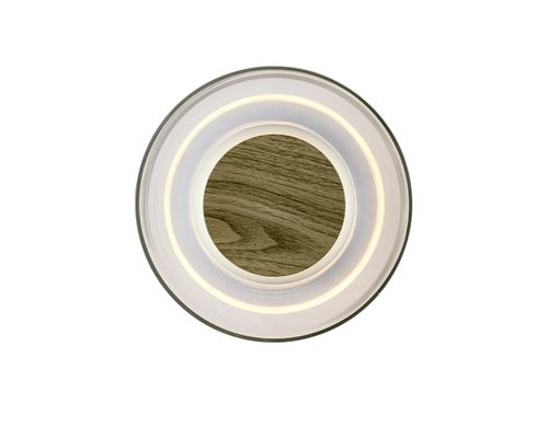 Lampa ścienna DONUT 18 - LED, szkło transparentne, brąz na Arena.pl