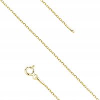 ŁAŃCUSZEK SREBRNY pr 925 ANKIER pozłacany Damski Prezent delikatny 42cm