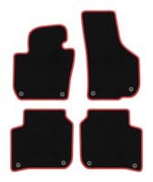 Dywaniki welurowe CARLUX-RED do Skoda Superb II 2008-2015, czarne