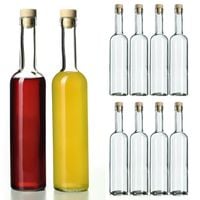 8x KADAX Butelka 500ml Nalewki Wino Korek fi19,5