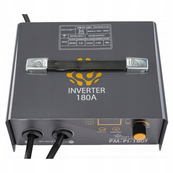 Prostownik AKUMULATOROWY inwertorowy z ROZRUCHEM 180A 12/24 V ładowarka 30A zdjęcie 5