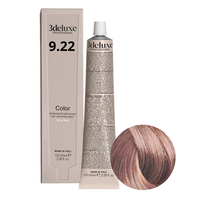 3DELUXE Farba do włosów - Bardzo Jasny Irysowo Popielaty Blond 9.22 - 100ml