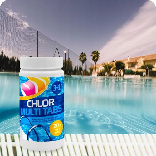 Chlor do basenu multi tabletki GAMIX 3w1 chemia spa 1kg 50x 20g na Arena.pl