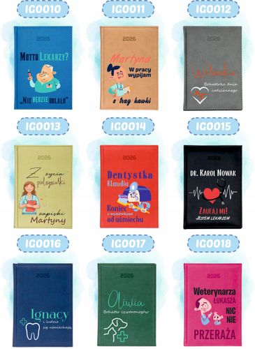 KALENDARZ A5 2026 DZIENNY KSIĄŻKOWY Z NADRUKIEM prezent dla mamy z imieniem na Arena.pl