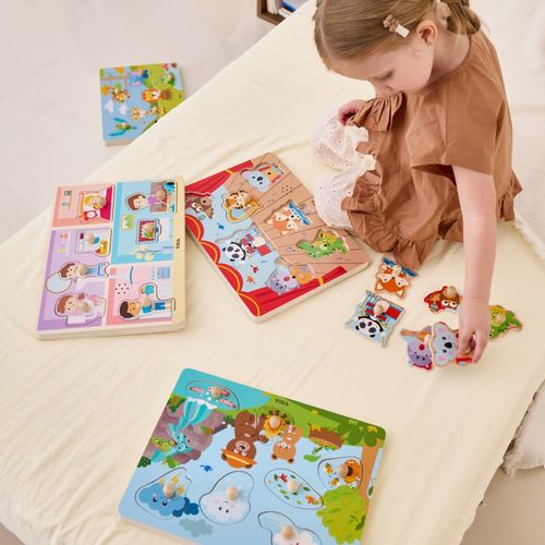 DLA DZIECI PUZZLE DŹWIĘKOWE DOPASUJ ZWIERZĘTA EGZOTYCZNE na Arena.pl