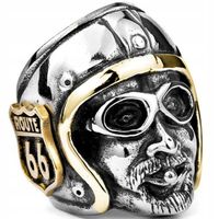 PIERŚCIEŃ SYGNET Motocyklisty ROUTE 66 Biker 247