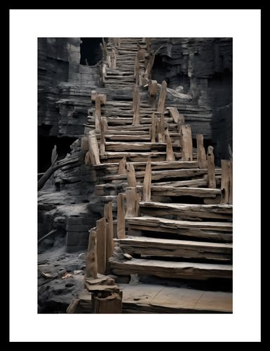 Plakat 21x29,7cm Schody do Nieznanego na Arena.pl