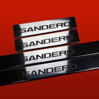 Listwa progowa DACIA SANDERO MK2 Stal nierdzewna 304 połysk 4szt