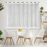 Firana gotowa na przelotkach NEL 350x145 Eurofirany biała