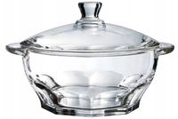 Waza przezroczysta szklana żaroodporna naczynie do zupy z pokrywką 2,5L