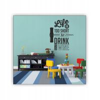 samoprzylepna NAKLEJKA NAPIS CYTATY na ścianę