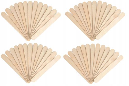 Szpatułki drewniane pakiet 100 sztuk opakowanie na Arena.pl