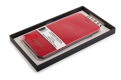 GUESS BOOK IRIDESCENT iPhone 6 Plus / 6S Plus / 7 Plus / 8 Plus - RED na Arena.pl