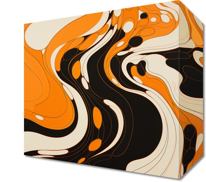 Obraz 20x20cm Tańczący Atrament zdjęcie 1