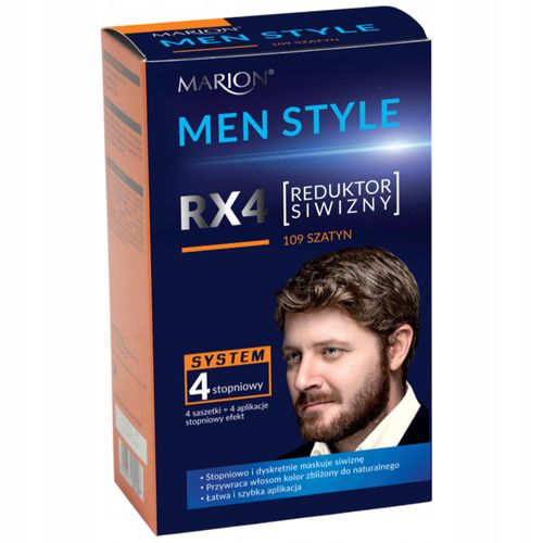 MARION MEN STYLE RX4 ODSIWIACZ REDUKTOR SIWIZNY 109 SZATYN 4X15ML na Arena.pl
