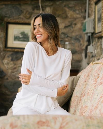 Damska Piżama Zimowa Dwuczęściowa z Ciepłego Polaru Biała Rozmiar XXS na Arena.pl