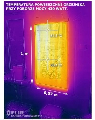 Grzejnik na podczerwień TRIO - wzór: KOMINEK z REGULATOREM MOCY na 2 tryby na Arena.pl