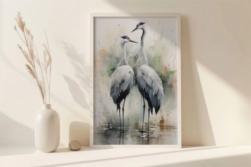 Plakat 13x18cm Tańczące Czaple na Arena.pl