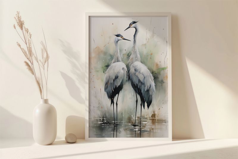 Plakat 13x18cm Tańczące Czaple zdjęcie 5