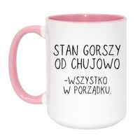 Duży Biało-Różowy 450 ml