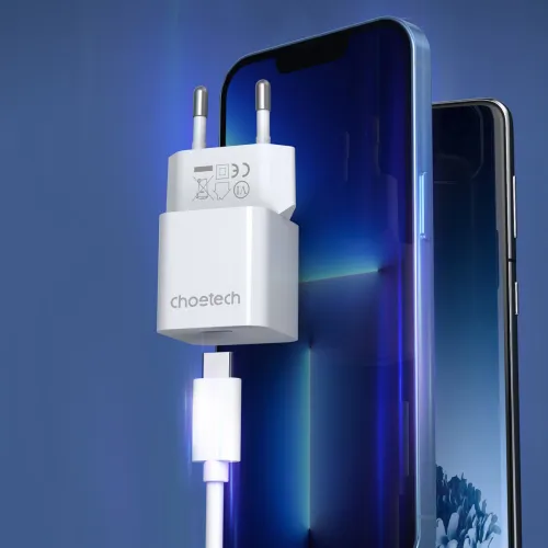 ładowarka sieciowa choetech pd5010 usb-c 20w - biała na Arena.pl
