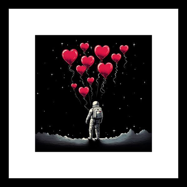 Plakat 20x20cm Astronauta Własnych Celi zdjęcie 3
