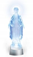 figurka maryja led 19,5 cm - białe światło + baterie w zestawie