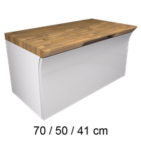 Szafka łazienkowa pod umywalkę 70/50/41 cm podwieszana