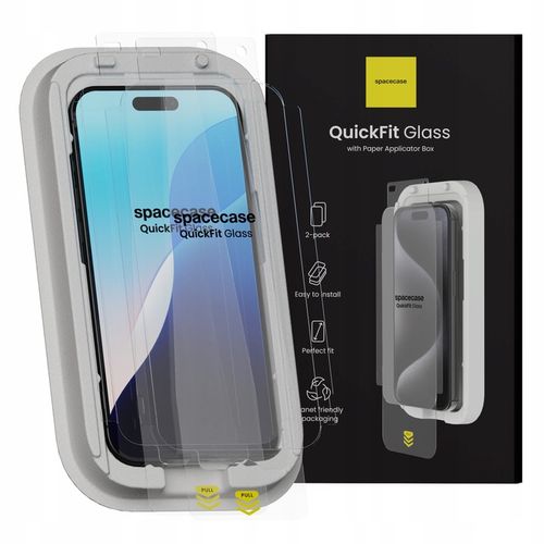 SZKŁO HARTOWANE DO IPHONE 16 PRO MAX Z APLIKATOREM QUICKFIT - 2 SZTUKI na Arena.pl