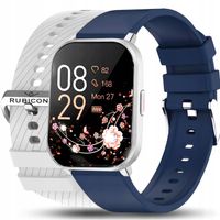 Rubicon zegarek damski SmartWatch Rubicon Zegarek PRO F34 Srebrny+ Blue