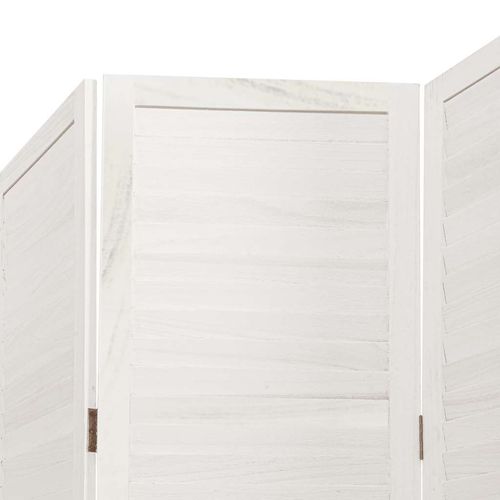 Parawan pokojowy, 3-panelowy, biały, lite drewno paulowni na Arena.pl